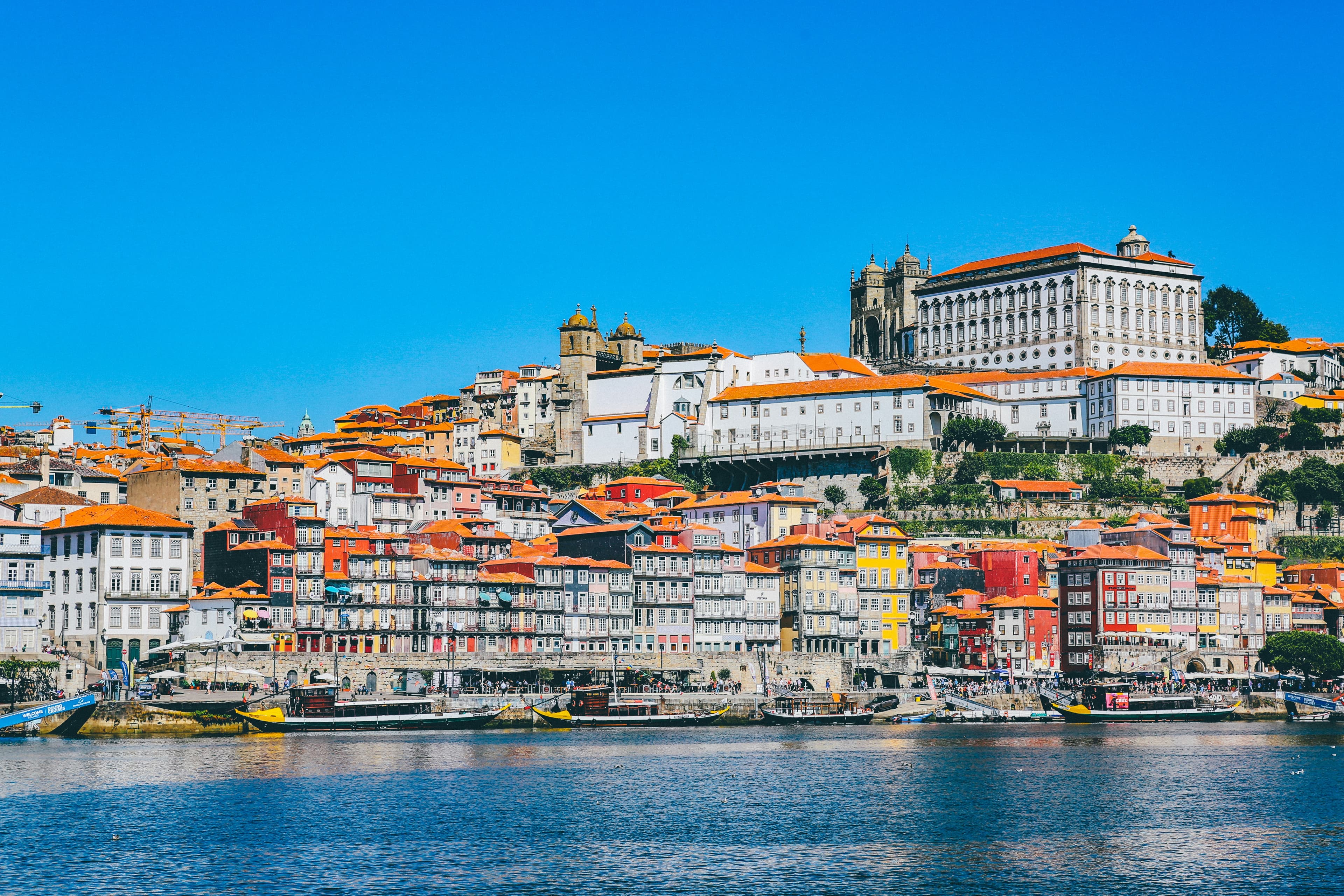 Porto's historic hillside rising above the Douro